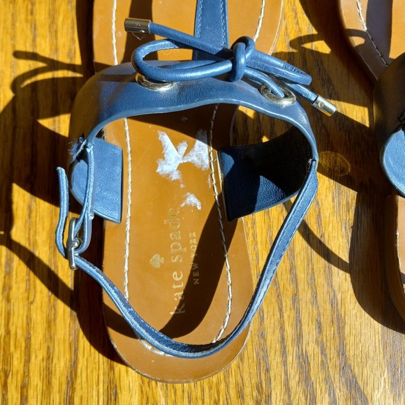 Kate Spade Navy Blue Thong Sandals - Picture 10 of 16